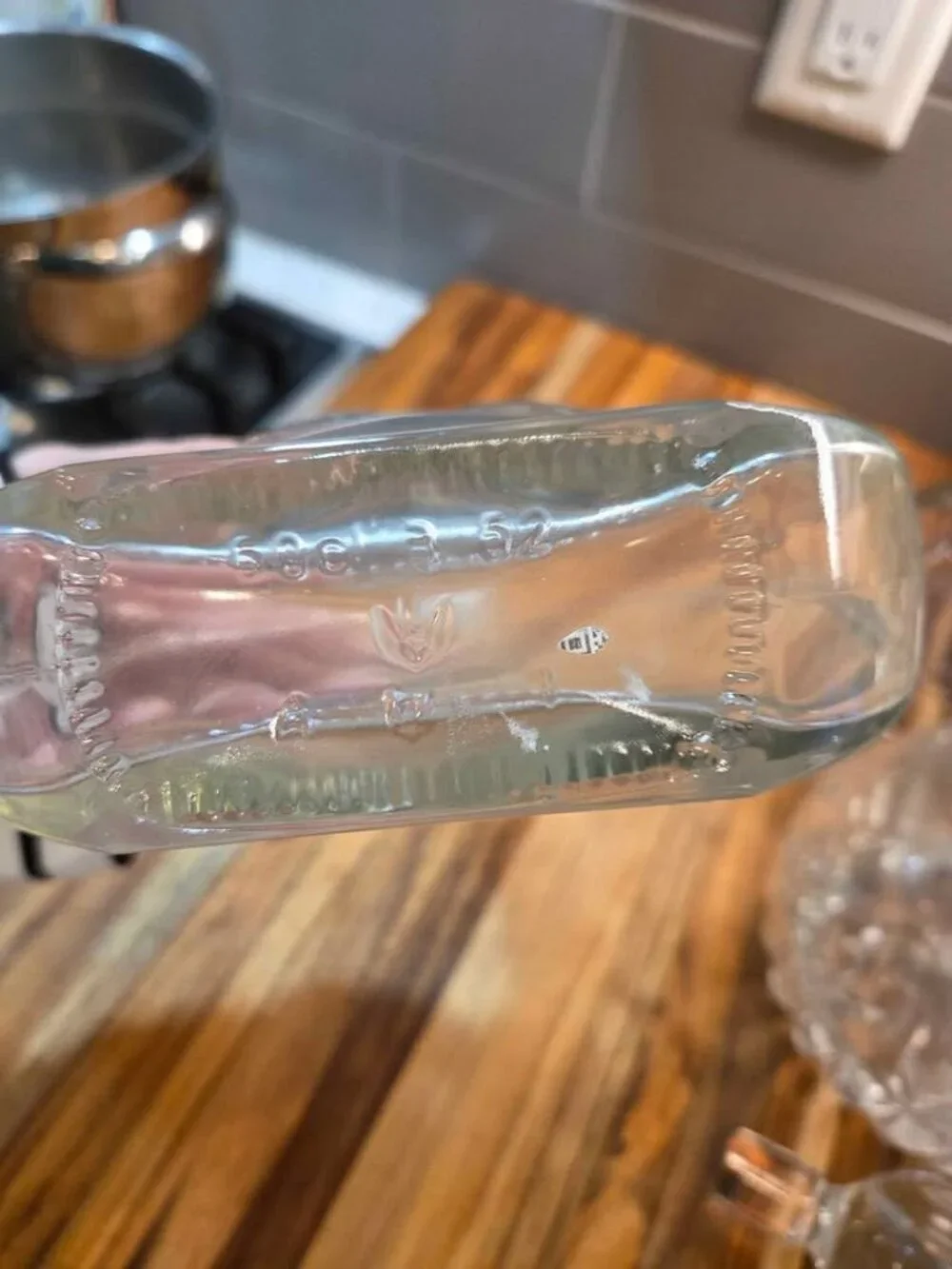 3 decanters or bottles